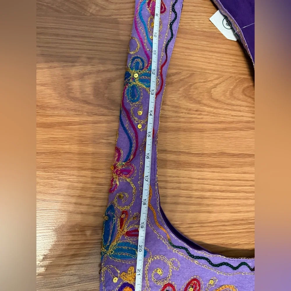 ✨ Earthbound Trading Company Embroidered Hobo Shoulder Bag ✨ - Picture 11 of 13